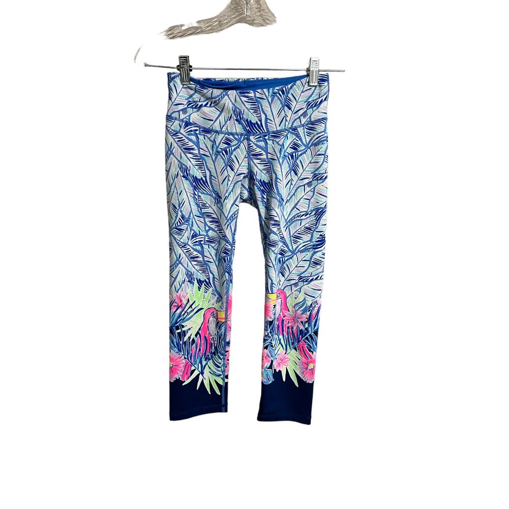Lilly Pulitzer Luxeletic Workout Capri Length Leggings XS - Picture 2 of 6